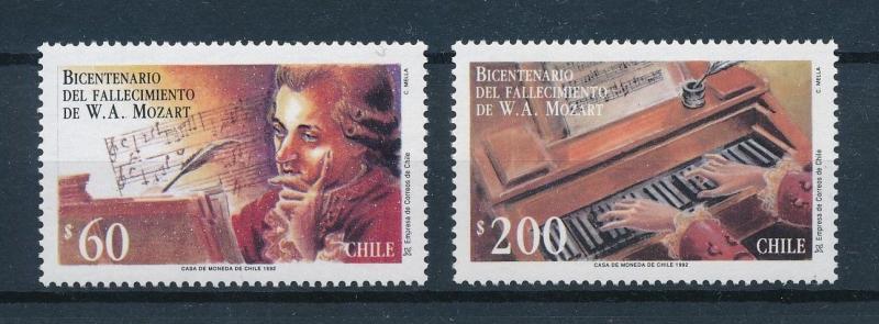 [95030] Chile 1992 Music Mozart Cembalo  MNH