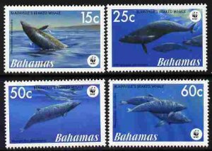 BAHAMAS - 2007 - WWF, Beaked Whale - Perf 4v Set - Mint Never Hinged