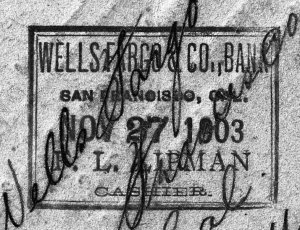 1903 Hong Kong Victoria postal card to San Francisco, Wells Fargo, China Express