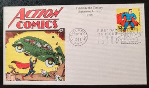 USA. 1998 first day cover, commemorating the 60th anniversary of Superman...