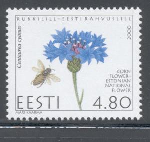 Estonia Sc 392 2000 Cornflower stamp mint NH