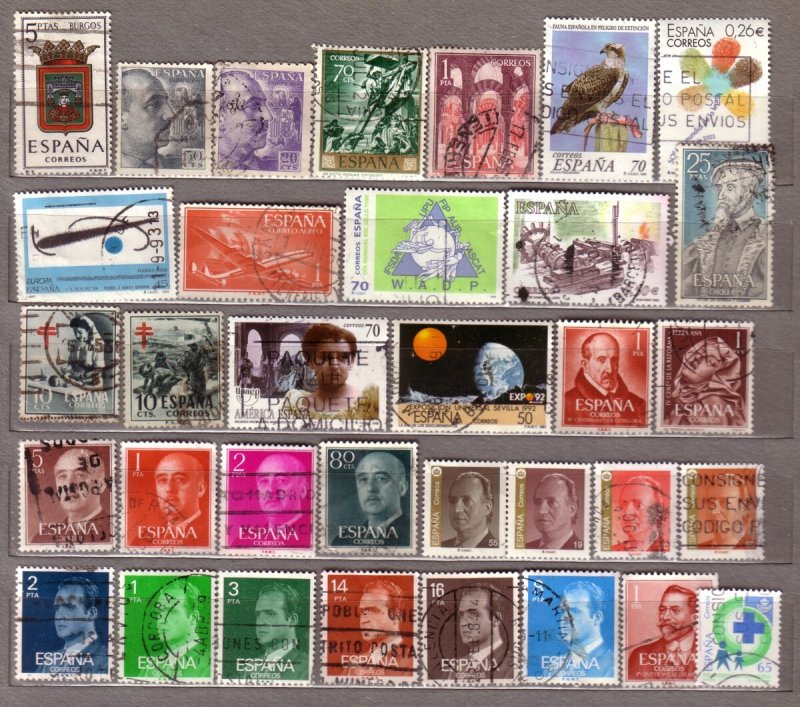 ESPANA SPAIN Different Used Stamps Lot #533