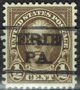 1929 .5c HALE w/ precancel f/ ERIE PA (653-L5 HS) Nice uncommon type!