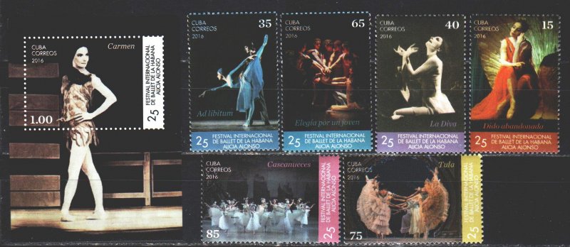 Cuba. 2016. Havana Ballet Festival. MNH.