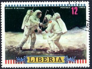 Apollo 16, US Moon Mission, 1972, Liberia stamp SC#602 used