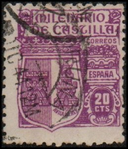Spain 739 - Used - 20c Arms of Avila (1944) (2)