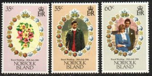 Norfolk Island Sc #280-282 MNH