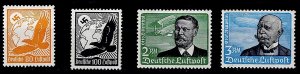 Germany Scott #C46-C56 Third Reich 1934 Air Post MNH stamps aviation pioneers