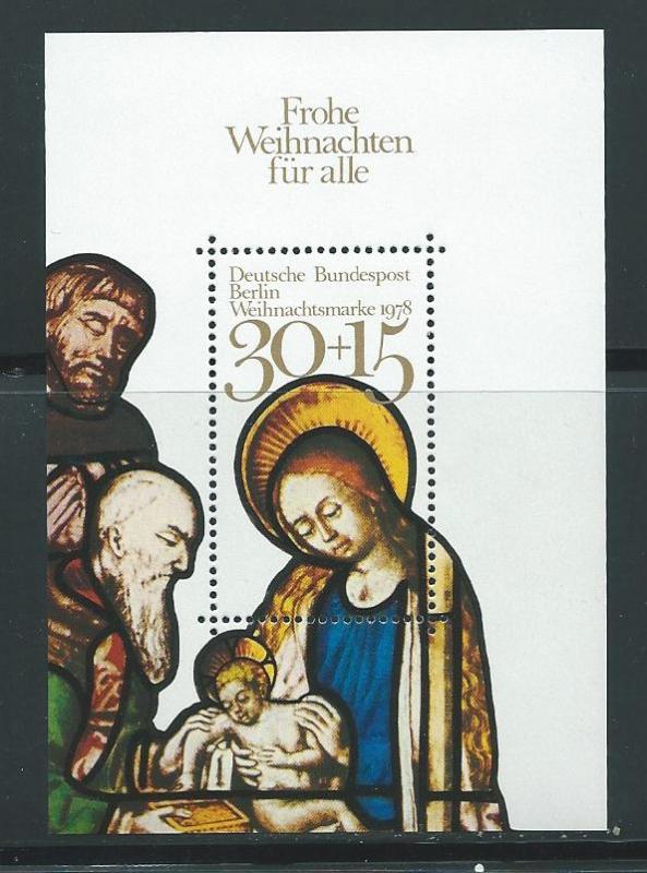 Germany Berlin 9NB152 1978 Christmas s.s. MNH