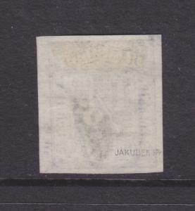 Hamburg Mi 1 used 1859 ½s black Numeral, Cert.