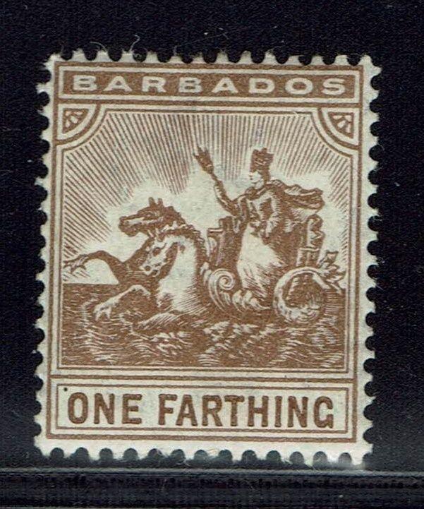 Barbados SG# 163 - Mint Hinged (Light Vert. Crease) - Lot 021216