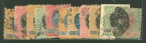 Brazil #141/143-150A Used Multiple