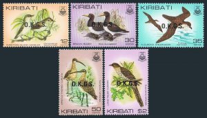 Kiribati O16-O20, MNH. Michel P16-P20. Official 1983. Warbler, Booby, Shearwater