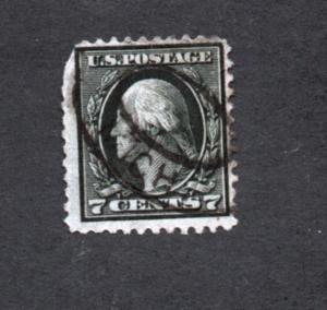 Scott # 507  used   Washington Franklin issue  1917