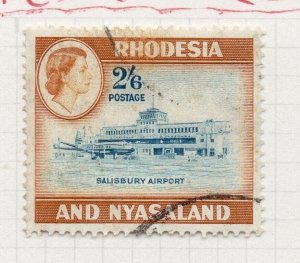 Rhodesia Nyasaland 1959 QEII Early Issue Fine Used 2S.6d. NW-203933