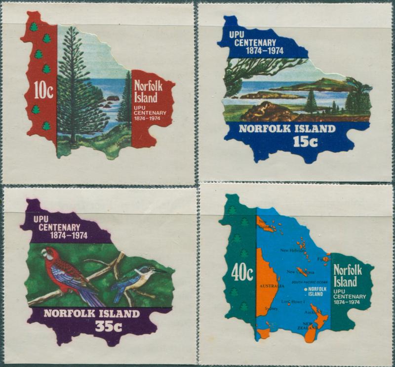 Norfolk Island 1974 SG158-161 UPU set MNH