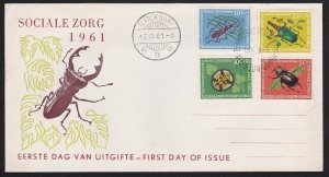 NETHERLANDS NEW GUINEA 1961 Insects FDC - Manokwari cds....................A7422