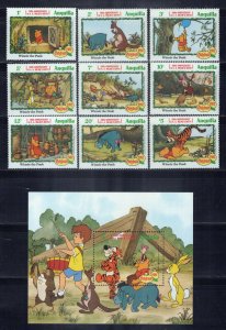 Anguilla 511-520 MNH Disney Winnie the Pooh Christmas ZAYIX 0701M0052