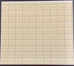 C38 Airmail New York City Jubilee    MNH 5 cent sheet of 100     1948