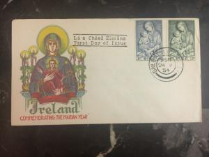 1954 Dublin Ireland First Day Cover FDC The Marian Year