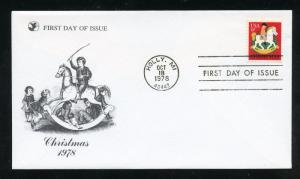 US 1769 Christmas 1978 Hobby Horse UA Readers Digest FDC