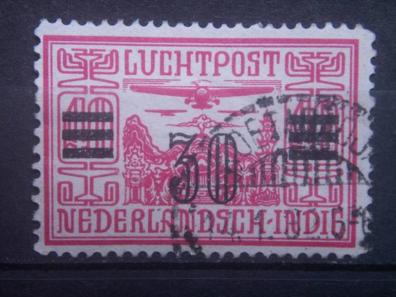 NETHERLANDS INDIES, 1930, used 30c on 40c rose, AIR POST,  Scott C11