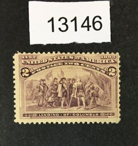 MOMEN: US STAMPS  # 231 MINT OG H LOT #13146