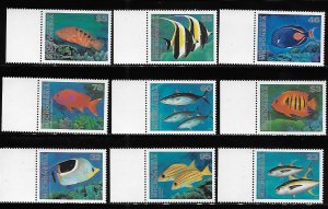 Micronesia 1996 Fish Sc 213-226 MNH A1339