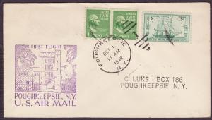  951 Poughkeepsie, NY first flight cover