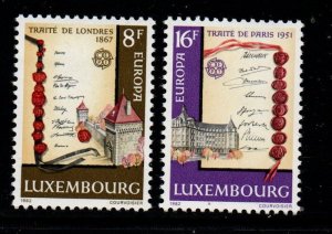 Luxembourg Sc 672-673 1982  Europa stamp set mint NH