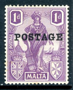 Malta 1926 British KGV 1p Violet POSTAGE Scott #118 MNH U460 ⭐⭐⭐⭐⭐⭐