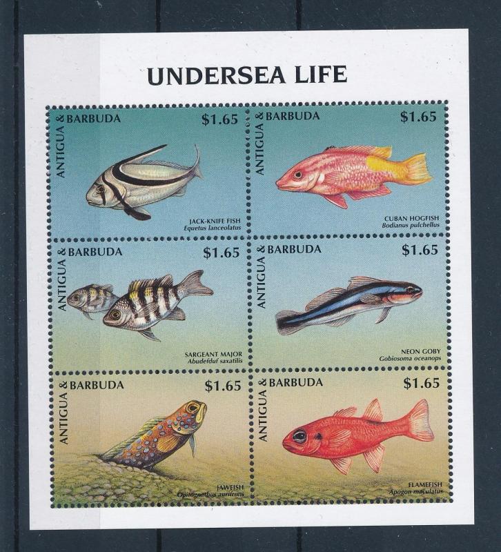 [47280] Antigua & Barbuda 1998 Marine life Fish MNH Sheet