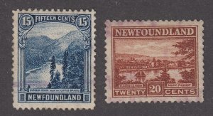 Newfoundland #142, 143 Used
