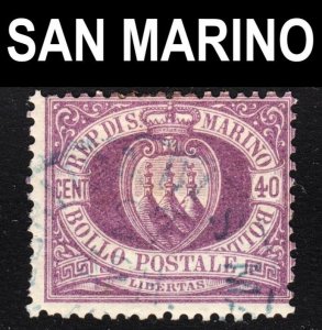 San Marino Scott 17 F+ used.  FREE...