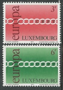 Luxembourg # 500-01  Europa - 1971 common design (2) Mint NH