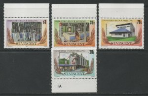 Thematic Stamps Plants - ST.VINCENT 1985 FLOUR MILLING 4v  928/31 mint