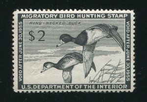 RW21 Ring Necked Ducks Federal Duck Stamp MNH 1954