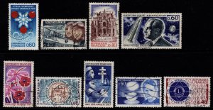 France 1967 various single stamp commemoratives [Used]