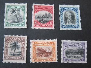 Cook Islands 1920 Sc 61-66 MH