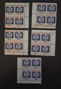 US Official Stamp Plate Block Lot Mint MNH OG Unused  T19768