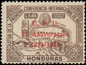 Honduras #C181-C186, Complete Set, 1951, Hinged