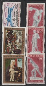 Gabon SC C128, C129-31, C132-3 Mint, Never Hinged