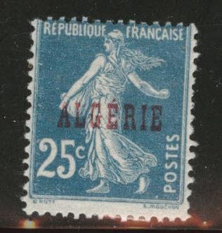 ALGERIA Scott 13 MH* stamp from 1924-1926 