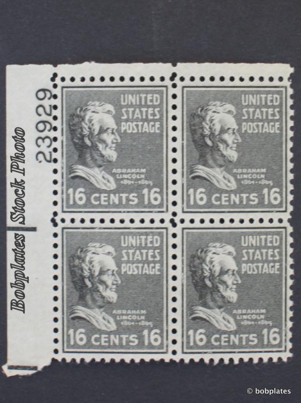 BOBPLATES #821 Presidential Lower Left Plate Block 22129 F-VF HR DCV=$12 *