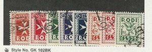 Italy - Rhodes, Postage Stamp, #J1-J8 Used, 1934, JFZ