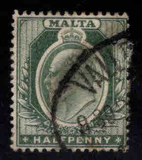 MALTA  Scott 21 Used KEVII stamp