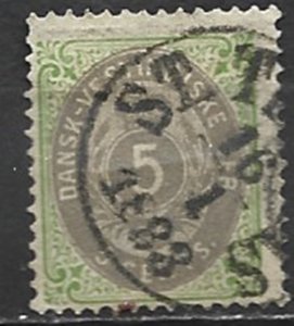 COLLECTION LOT 21683 DANISH WEST INDIES #8a 1874 CV+$32