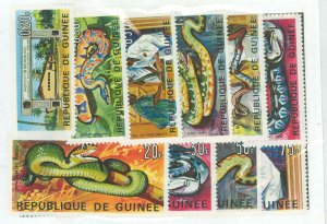 Guinea #465-474 Unused Single (Complete Set)