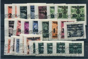 GERMANY WW2 OCCUPATION POLAND GENERALGOUVERNEMENT N30-N55 SUPERB USED ON PIECES