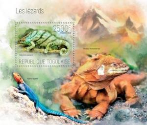 Lizards Eidechsen Reptiles Reptilien Animals Fauna Togo MNH stamp set